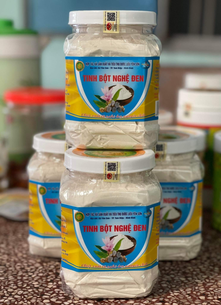 Tinh bột nghệ đen - Hợp Tác Xã Sản Xuất Và Tiêu Thụ Dược Liệu Yên Sơn